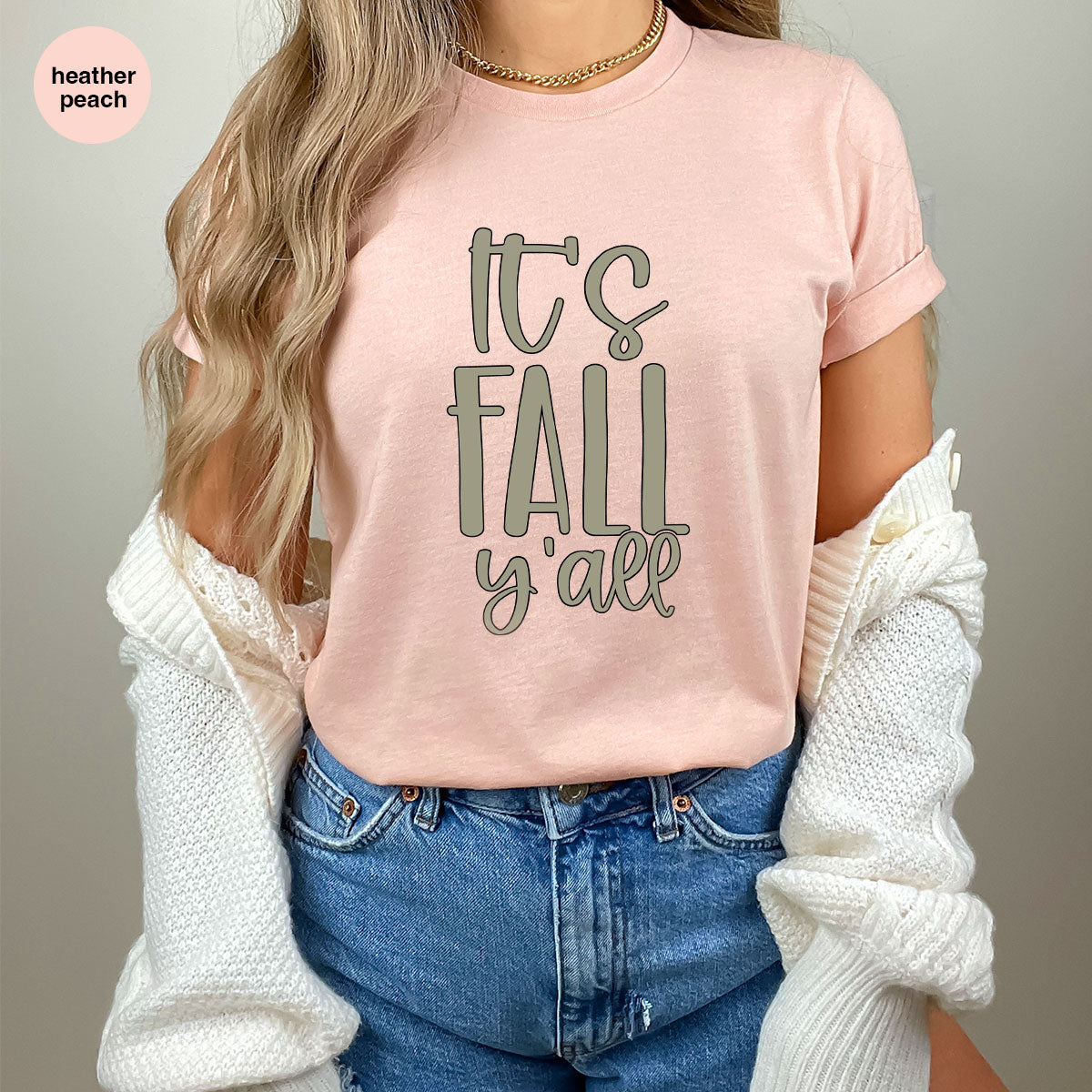 Fall Crewneck Sweatshirt, Its Yall T-Shirt, Gifts, for Her product image 102