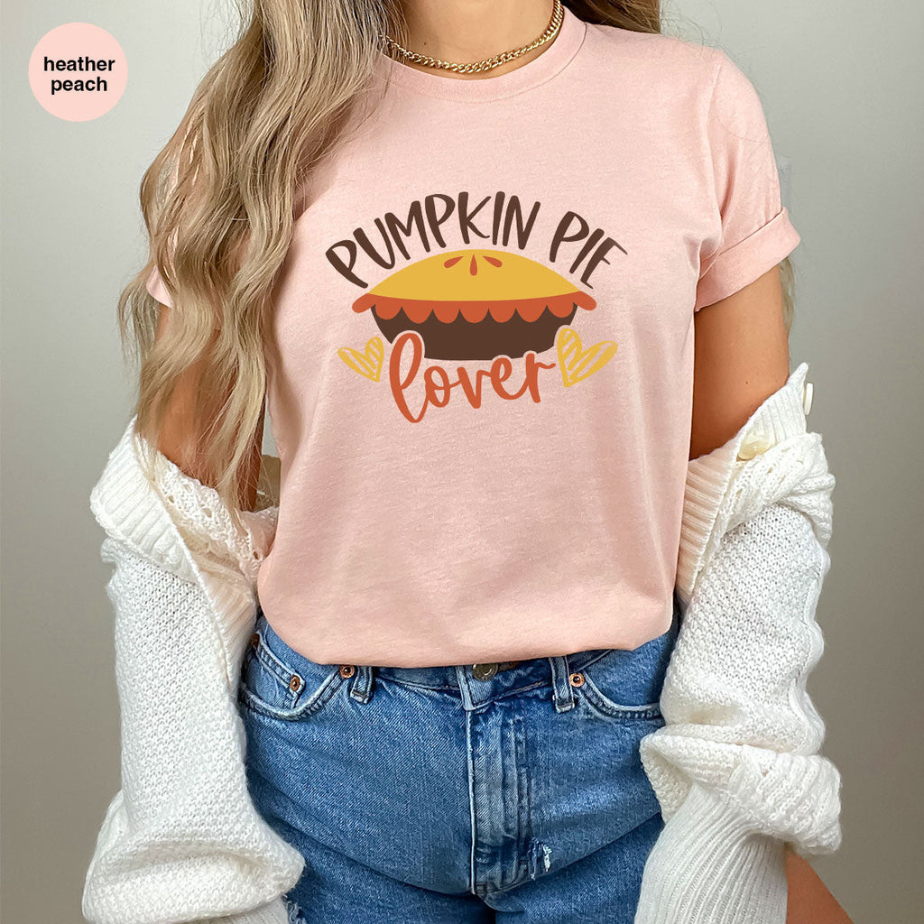 Kids Thanksgiving Shirts, Pumpkin Pie Graphic Tees, Gift product image 51