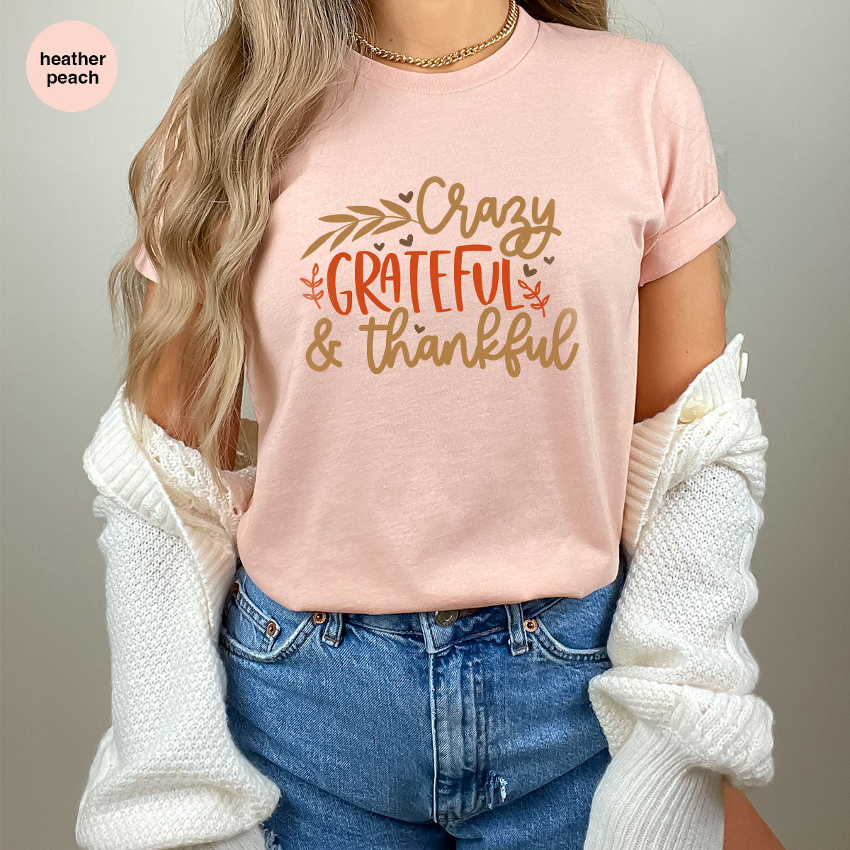 Funny Fall T Shirt, Gift for Her, Crazy Grateful Thankful product image 57