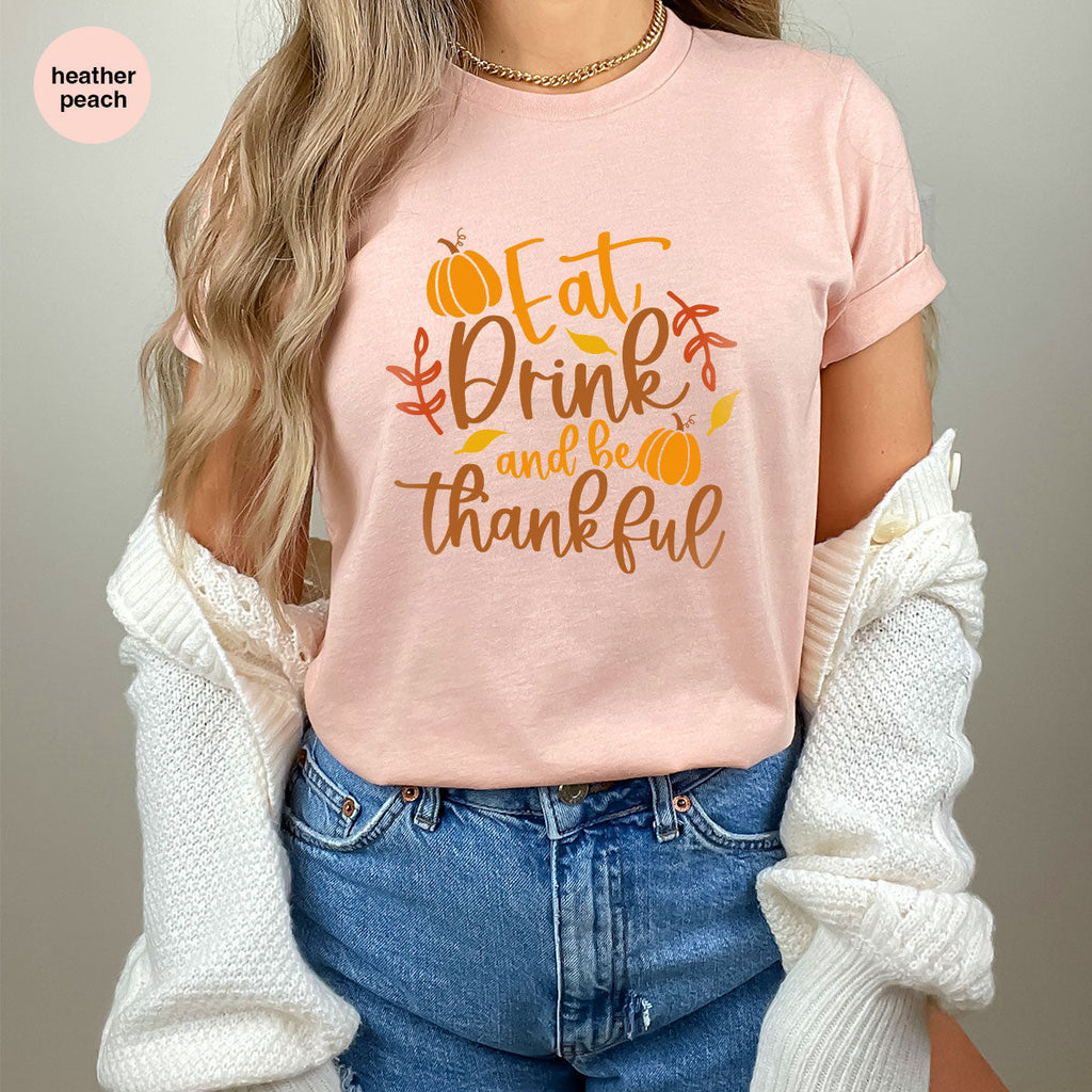 Cute Pumpkin T-Shirt, Fall Graphic Tees, Thankful Gifts product image 63