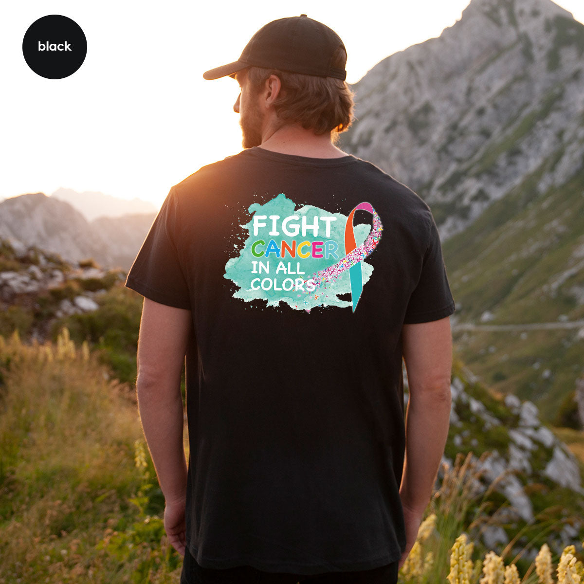 Fight Against Cancer Shirt, Warrior T-Shirt, With All Colors product image 17