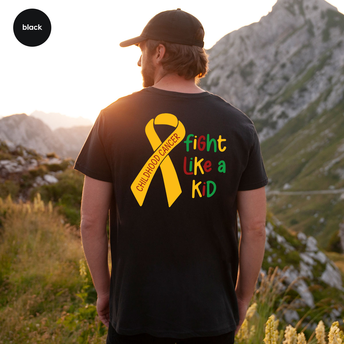 Fighting Like A Kid Shirt, Cancer Fight Childhood Canver product image 10