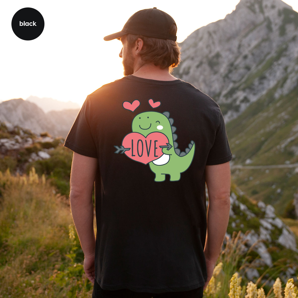 Love Shirt, Lovely Dinosaur Valentine's Day Special For product image 10