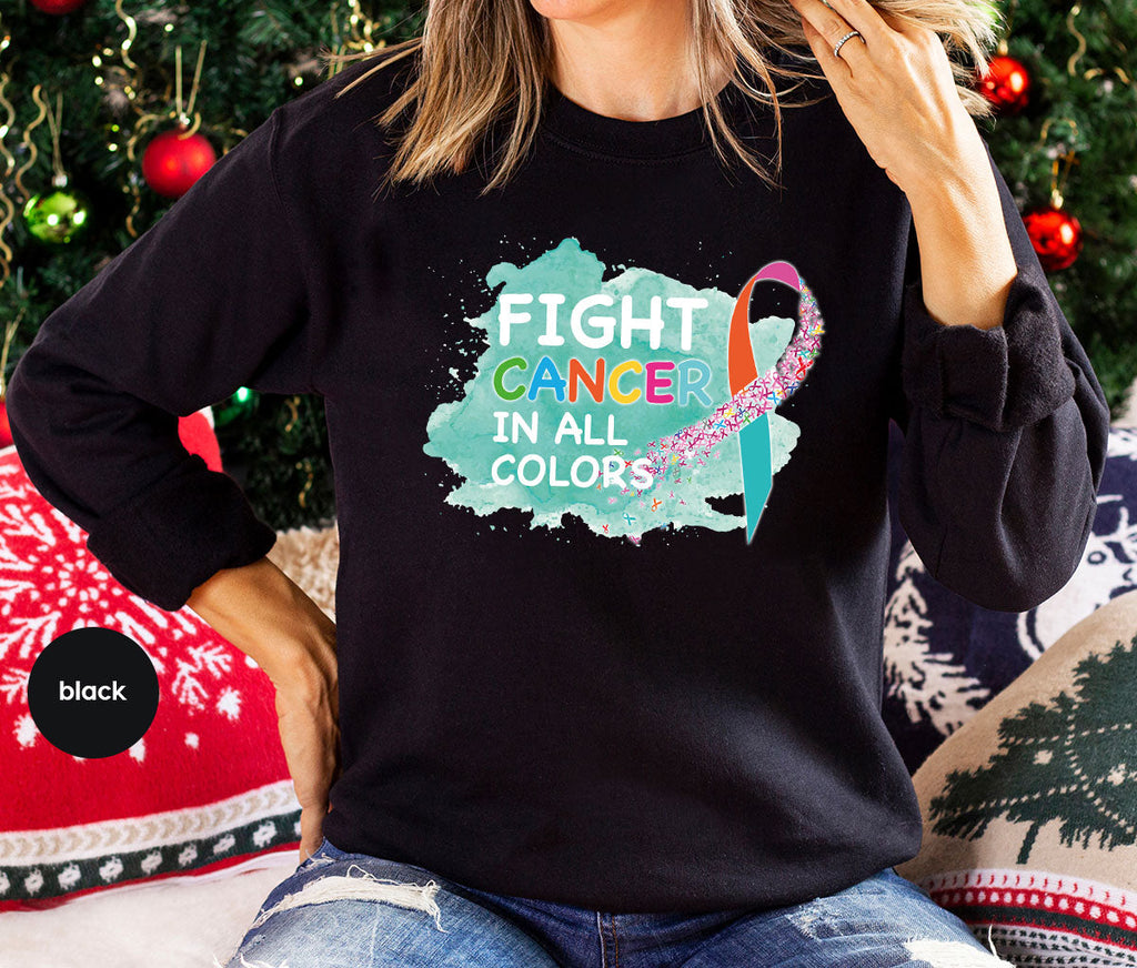 Fight Against Cancer Shirt, Warrior T-Shirt, With All Colors product image 18