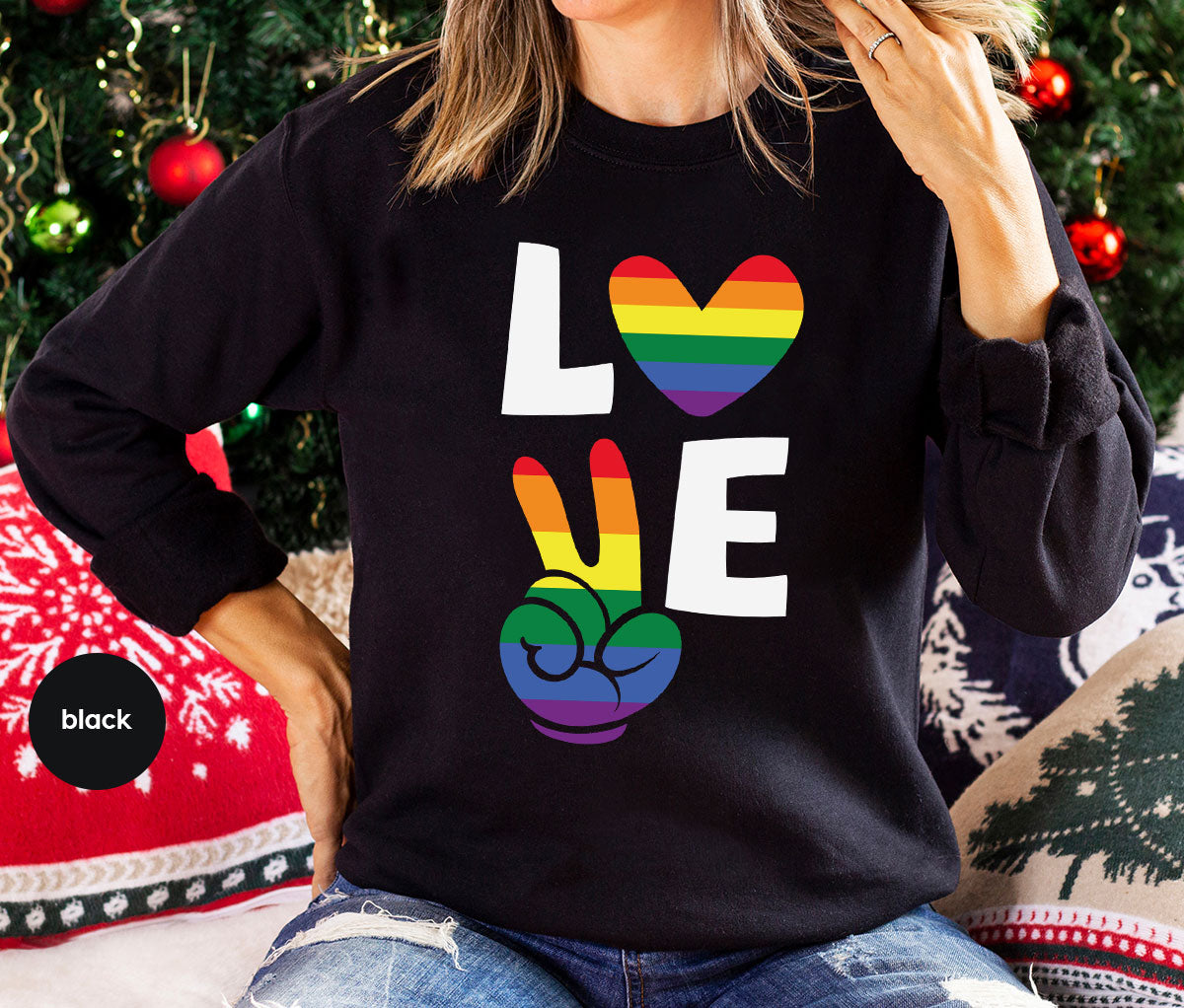LGBT Love Shirt, Rainbow Glory T-Shirt, Pride Tee product image 27