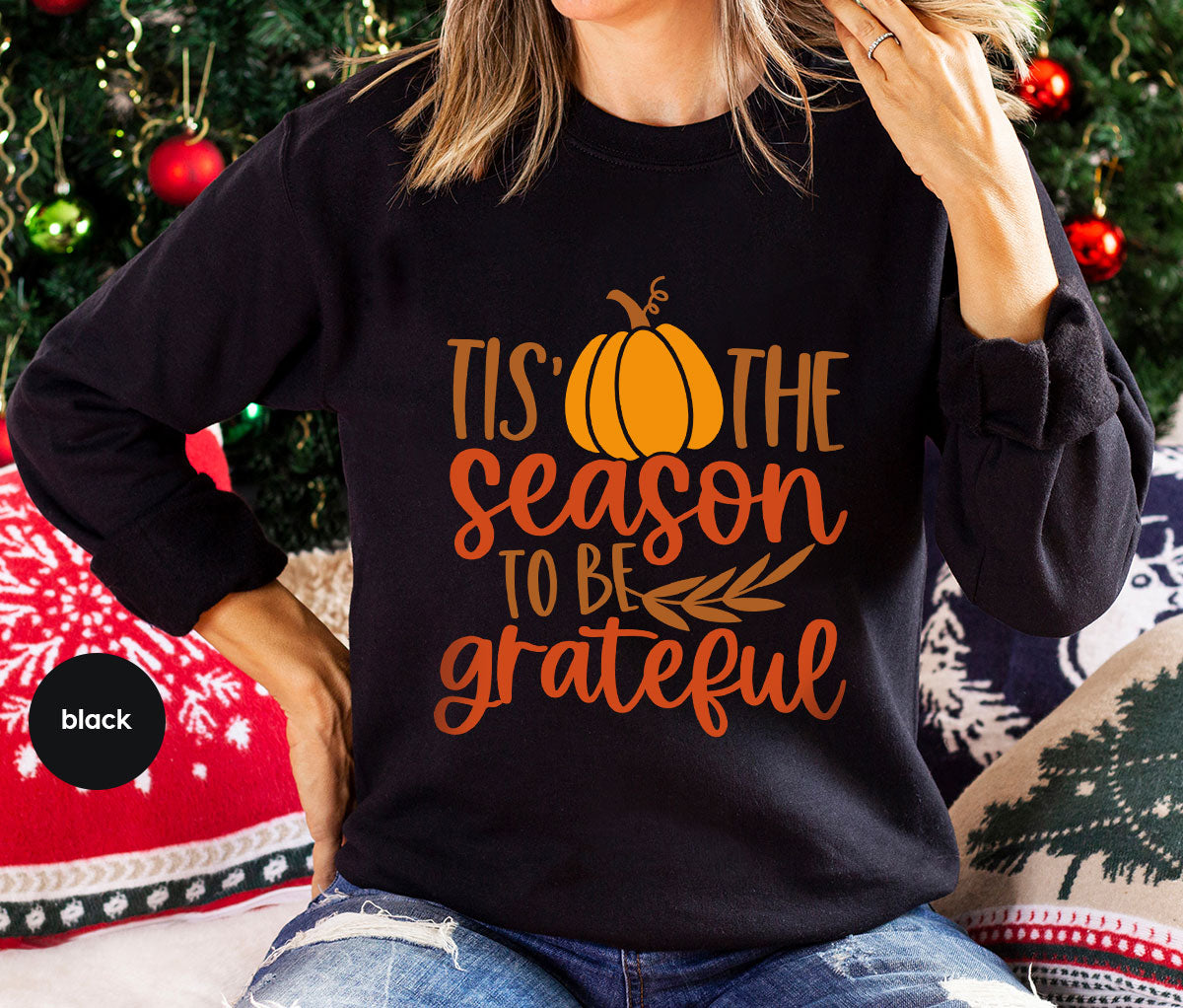 Fall T-Shirt, Autumn Crewneck Sweatshirt, Thanksgiving product image 73