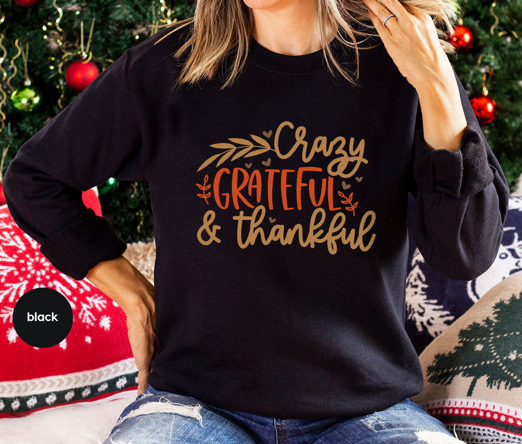 Funny Fall T Shirt, Gift for Her, Crazy Grateful Thankful product image 28