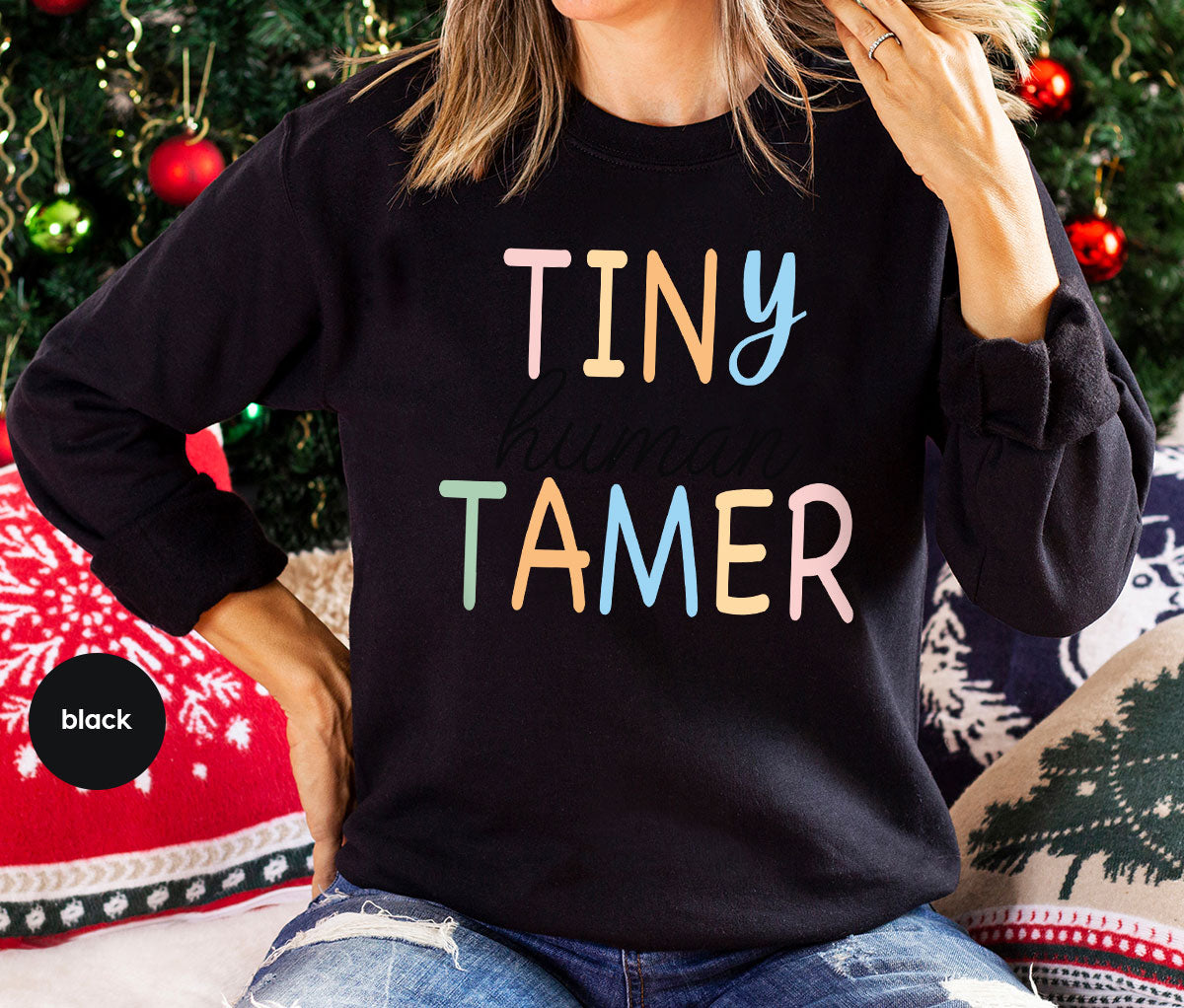 Teacher Shirt, Tiny Human Tamer, Kindergarten Preschool product image 98
