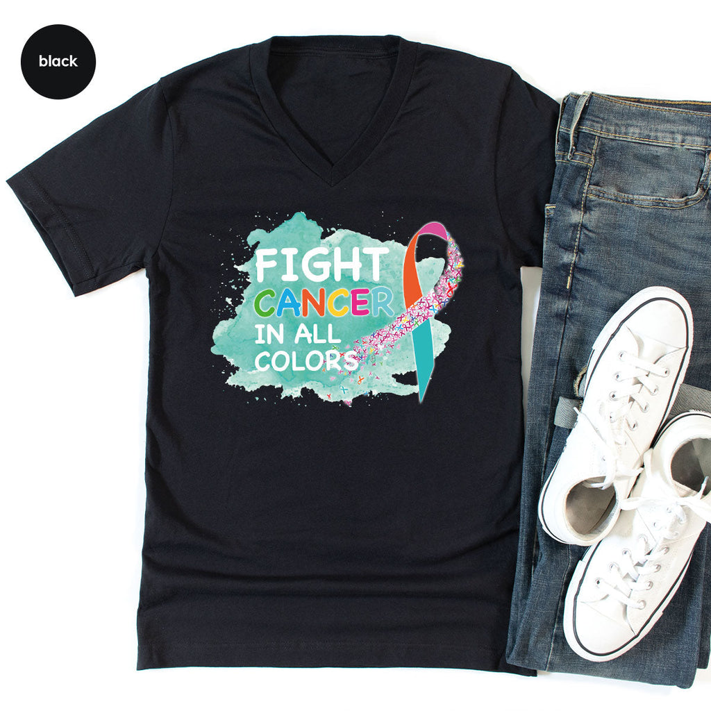 Fight Against Cancer Shirt, Warrior T-Shirt, With All Colors product image 21