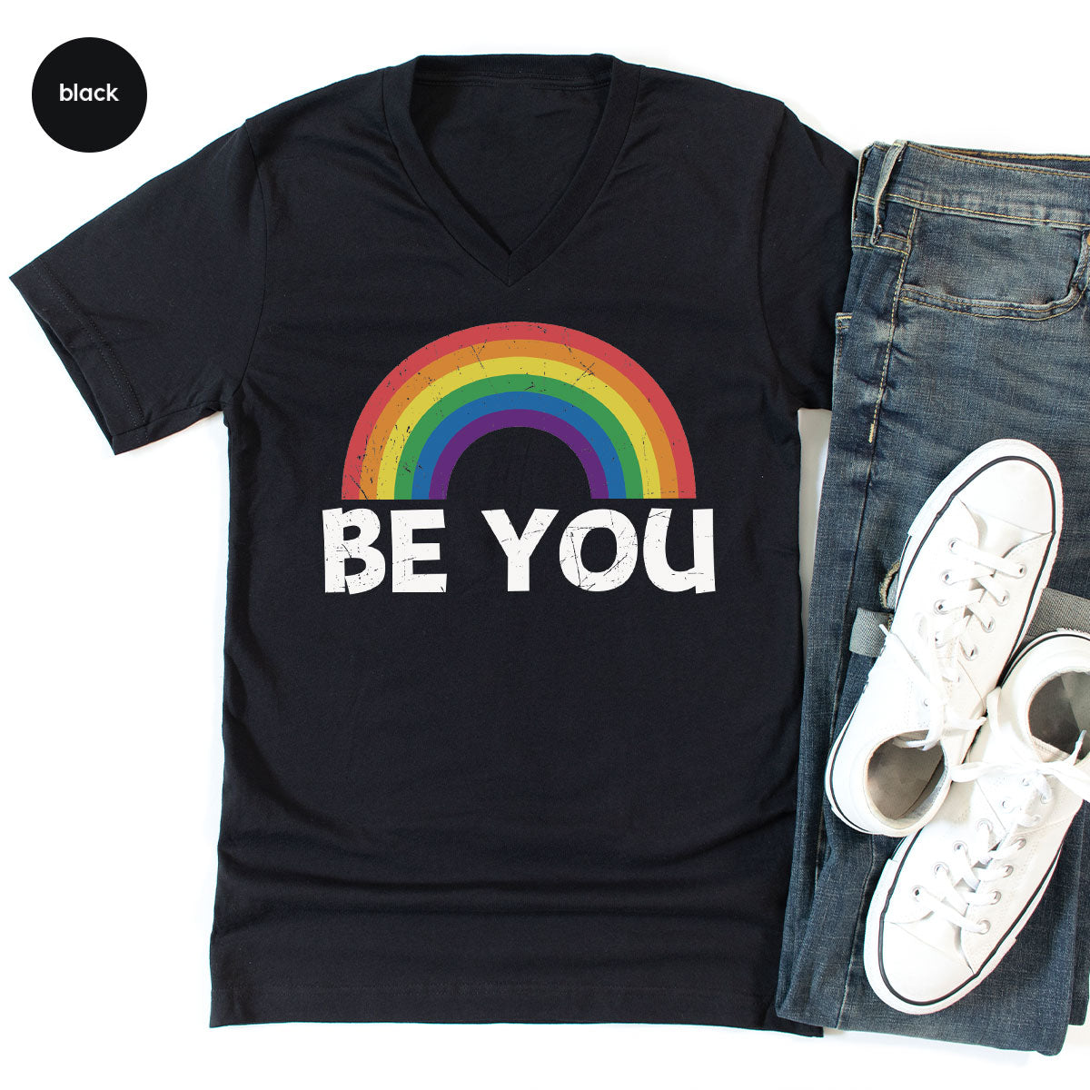 Rainbow T-Shirt, Be You Shirt, LGBT Pride product image 24