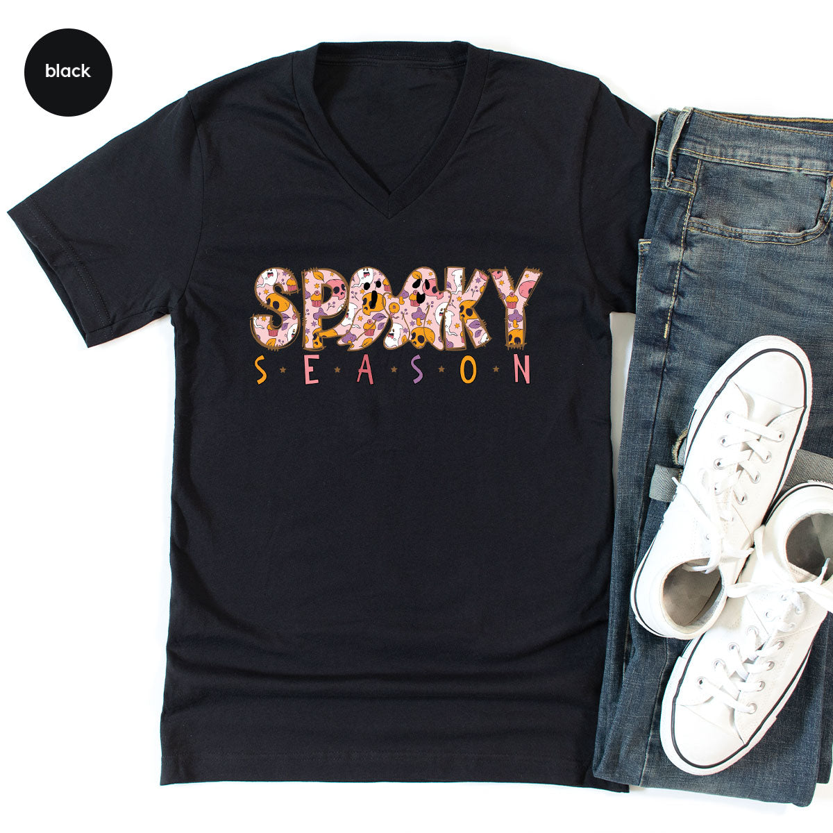 Ghost Graphic Tees, Cute Kid Halloween Shirt, Spooky product image 78