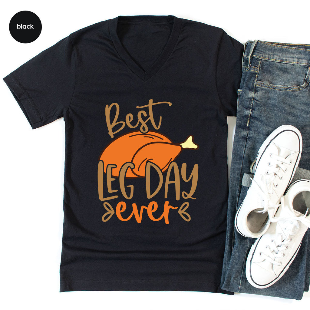 Funny Thanksgiving Shirts, Turkey Graphic Tees, Fall product image 13