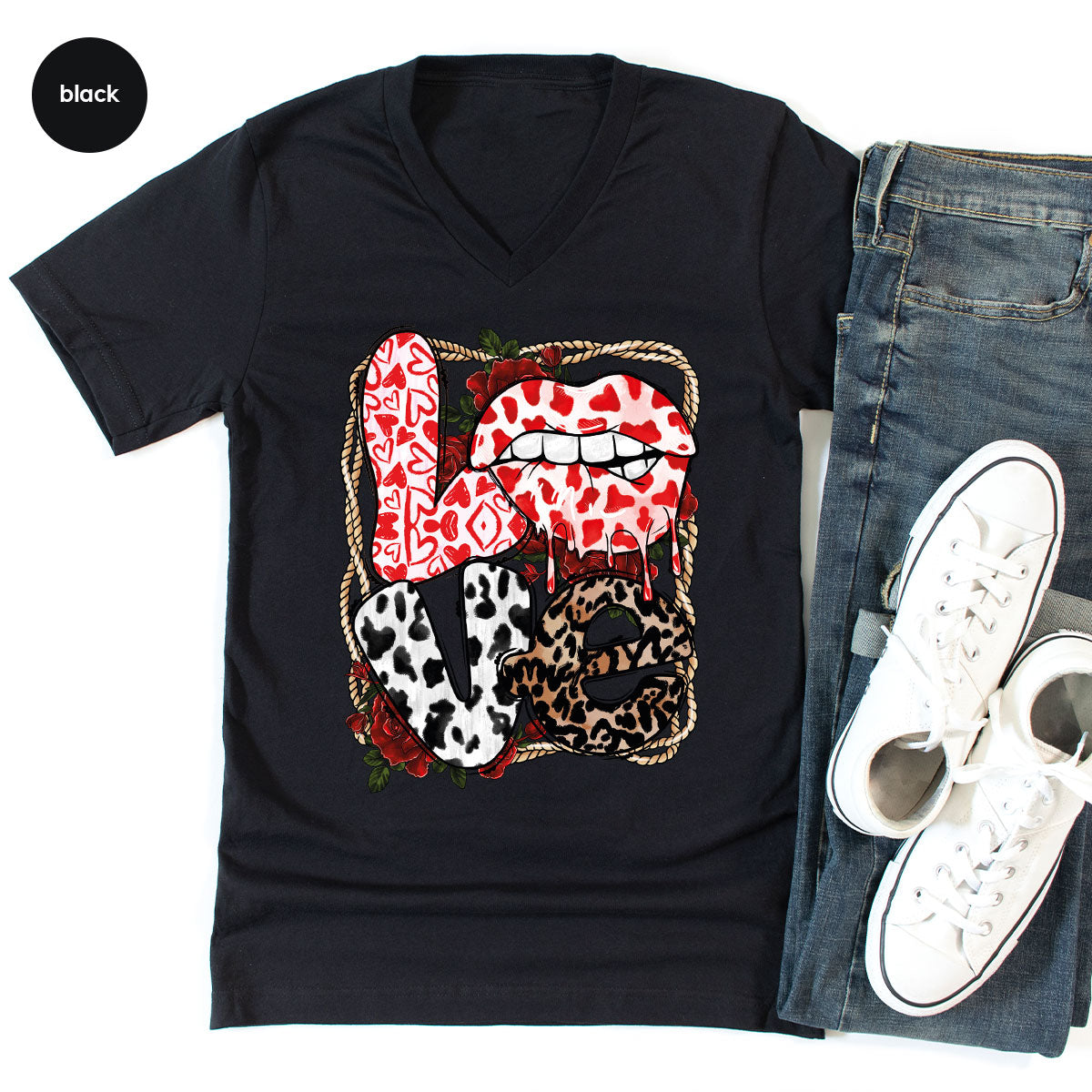 Love Shirt, Lovers Gift, Cool Valentine's Day T-Shirt product image 28
