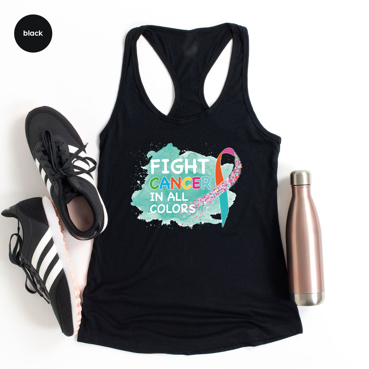 Fight Against Cancer Shirt, Warrior T-Shirt, With All Colors product image 19