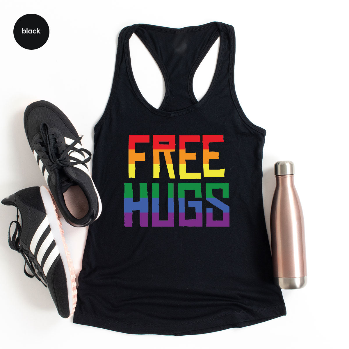 Cute LGBT Shirt, Free Hugs T-Shirt, Lovely Pride for product image 26