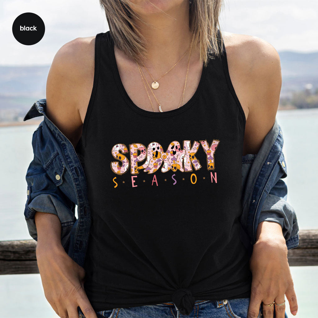 Ghost Graphic Tees, Cute Kid Halloween Shirt, Spooky product image 76