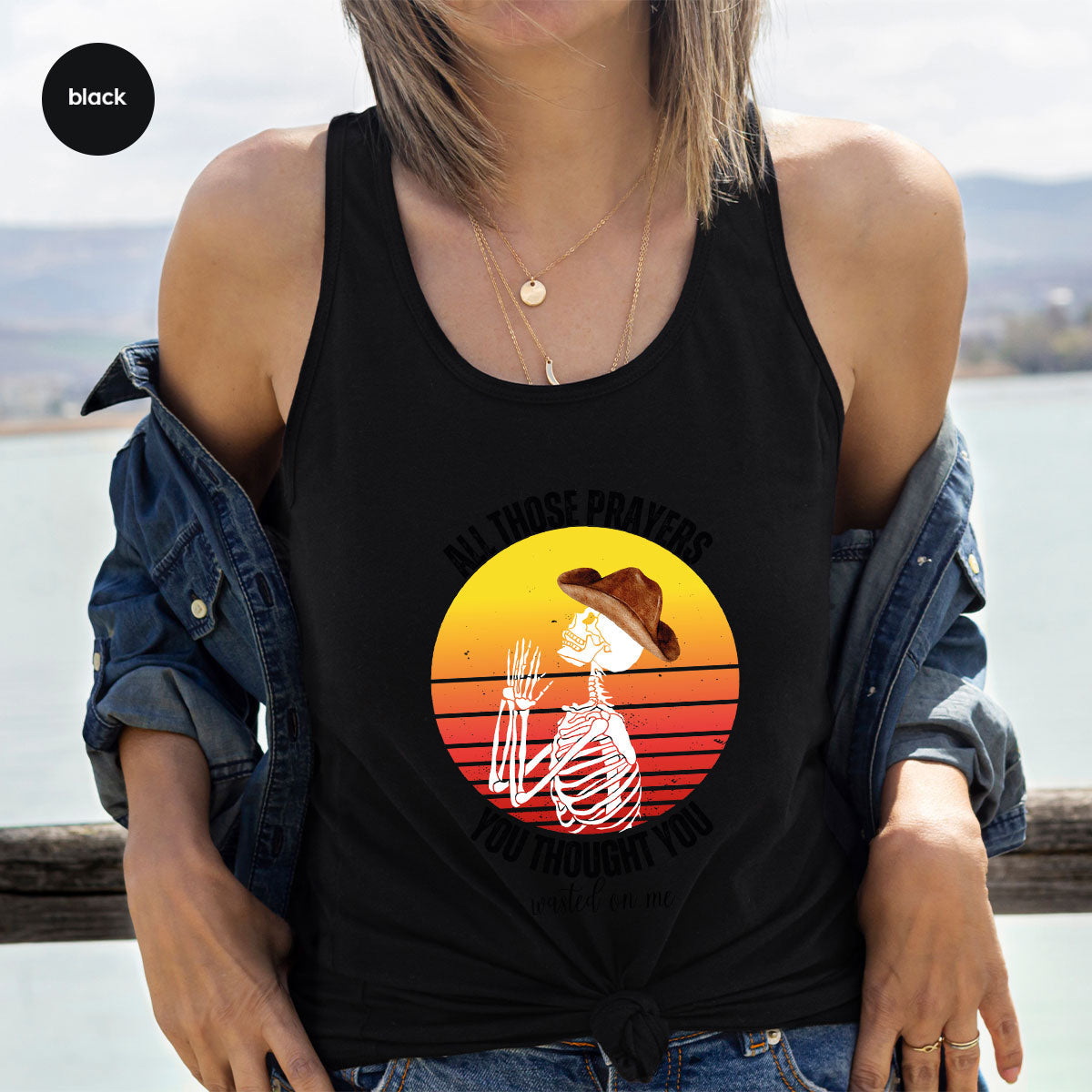 Halloween Crewneck Sweatshirt, Vintage Skeleton Shirt product image 87
