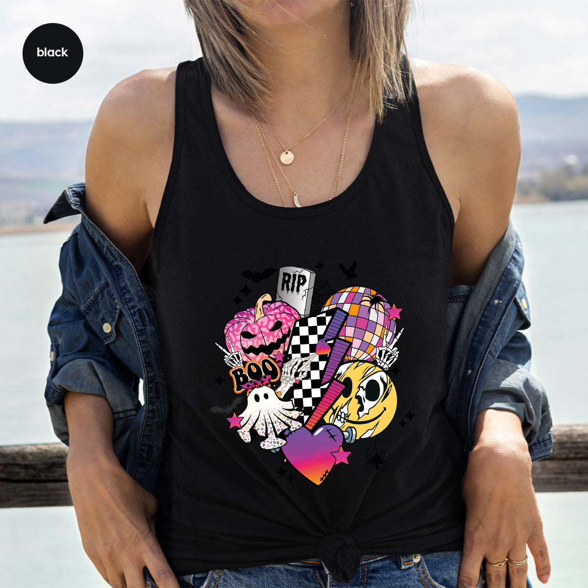 Halloween Shirt, Gifts, Spooky Season Pumpkin Graphic Tees product image 65