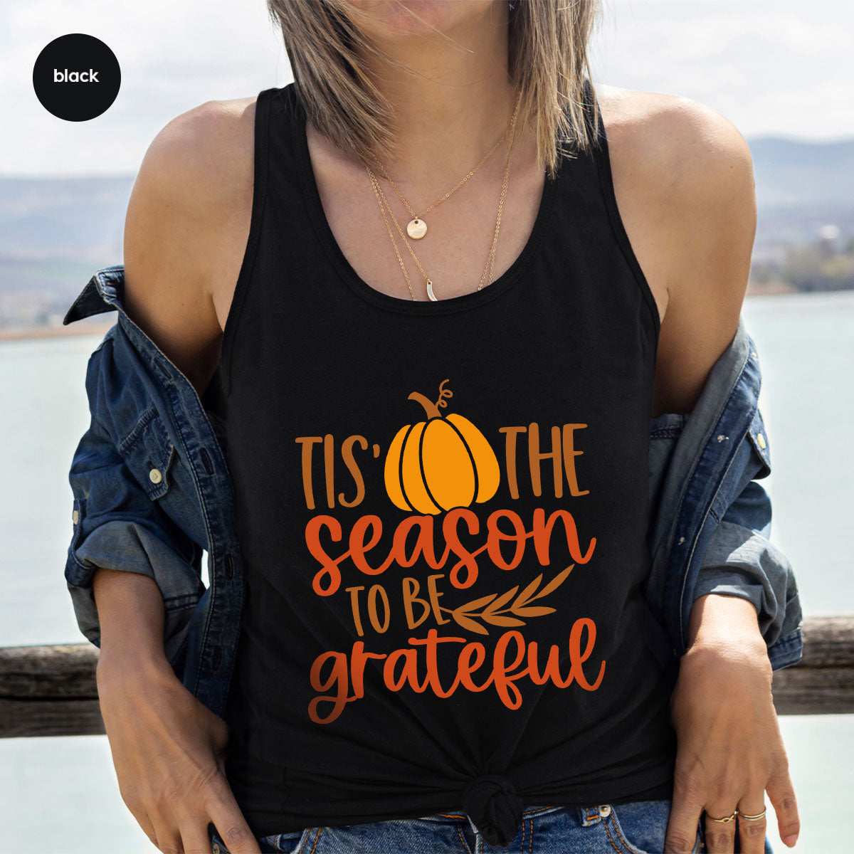 Fall T-Shirt, Autumn Crewneck Sweatshirt, Thanksgiving product image 74