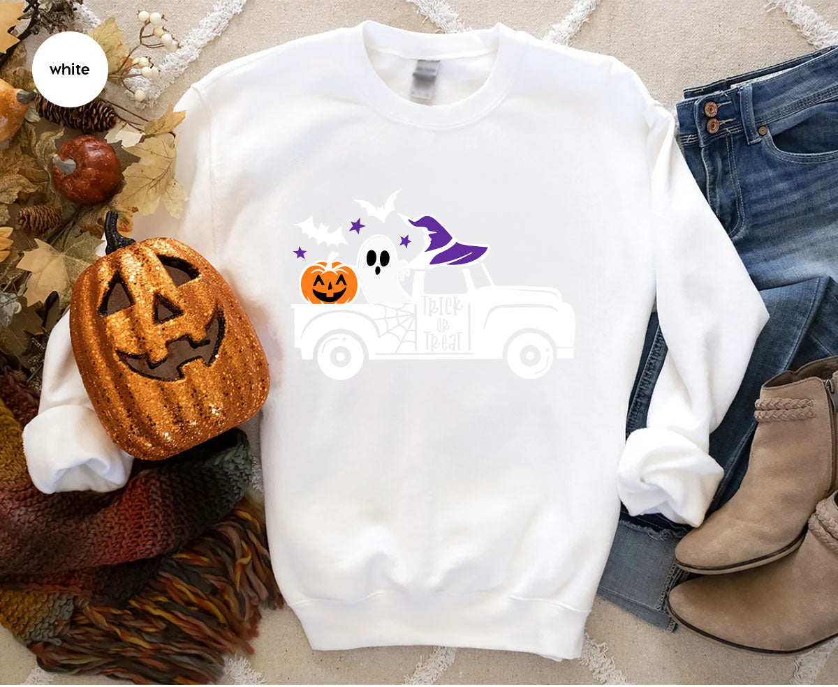 Halloween Sweatshirt, Gifts, Pumpkin Graphic Tees, Spooky product image 18