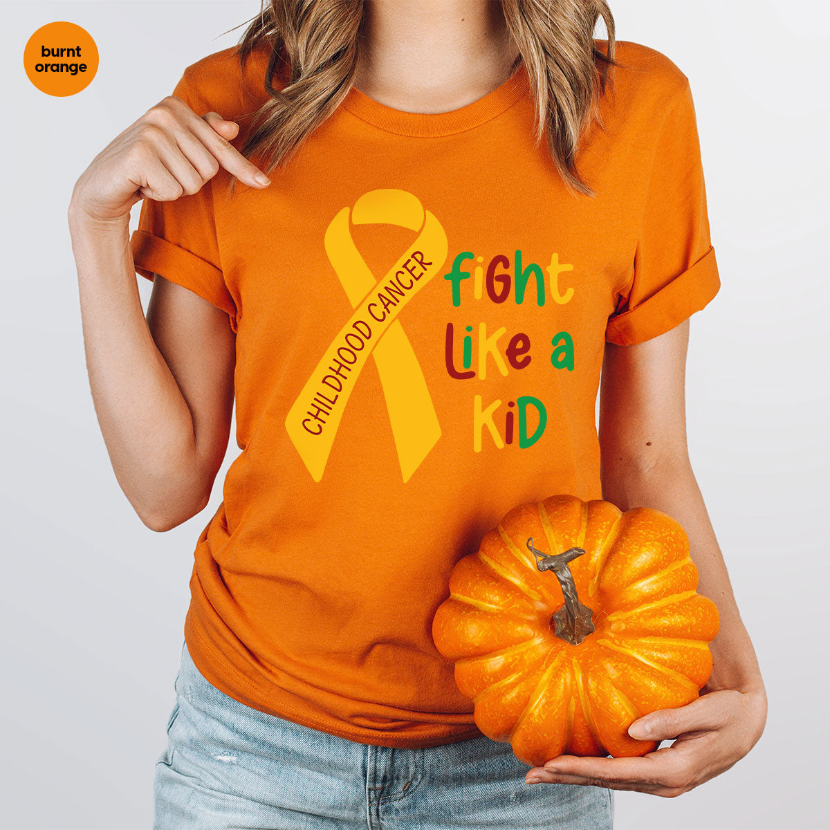 Fighting Like A Kid Shirt, Cancer Fight Childhood Canver product image 15
