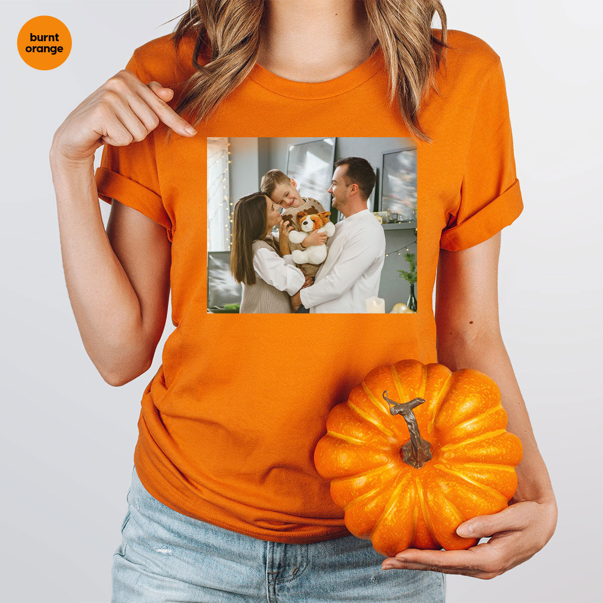 Custom Family T-Shirt, Customizable Photo Shirt, Baby Tee, product image 21