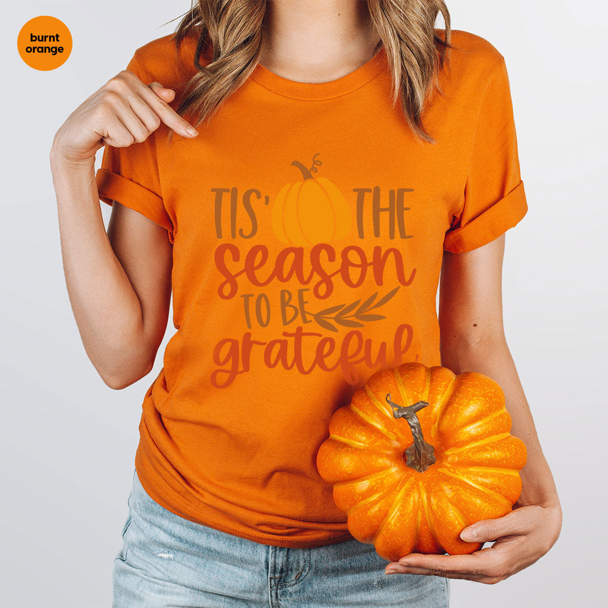 Fall T-Shirt, Autumn Crewneck Sweatshirt, Thanksgiving product image 78