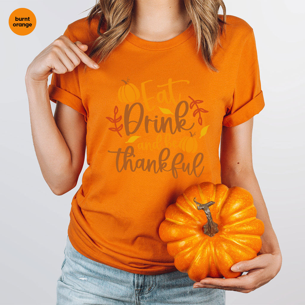 Cute Pumpkin T-Shirt, Fall Graphic Tees, Thankful Gifts product image 39