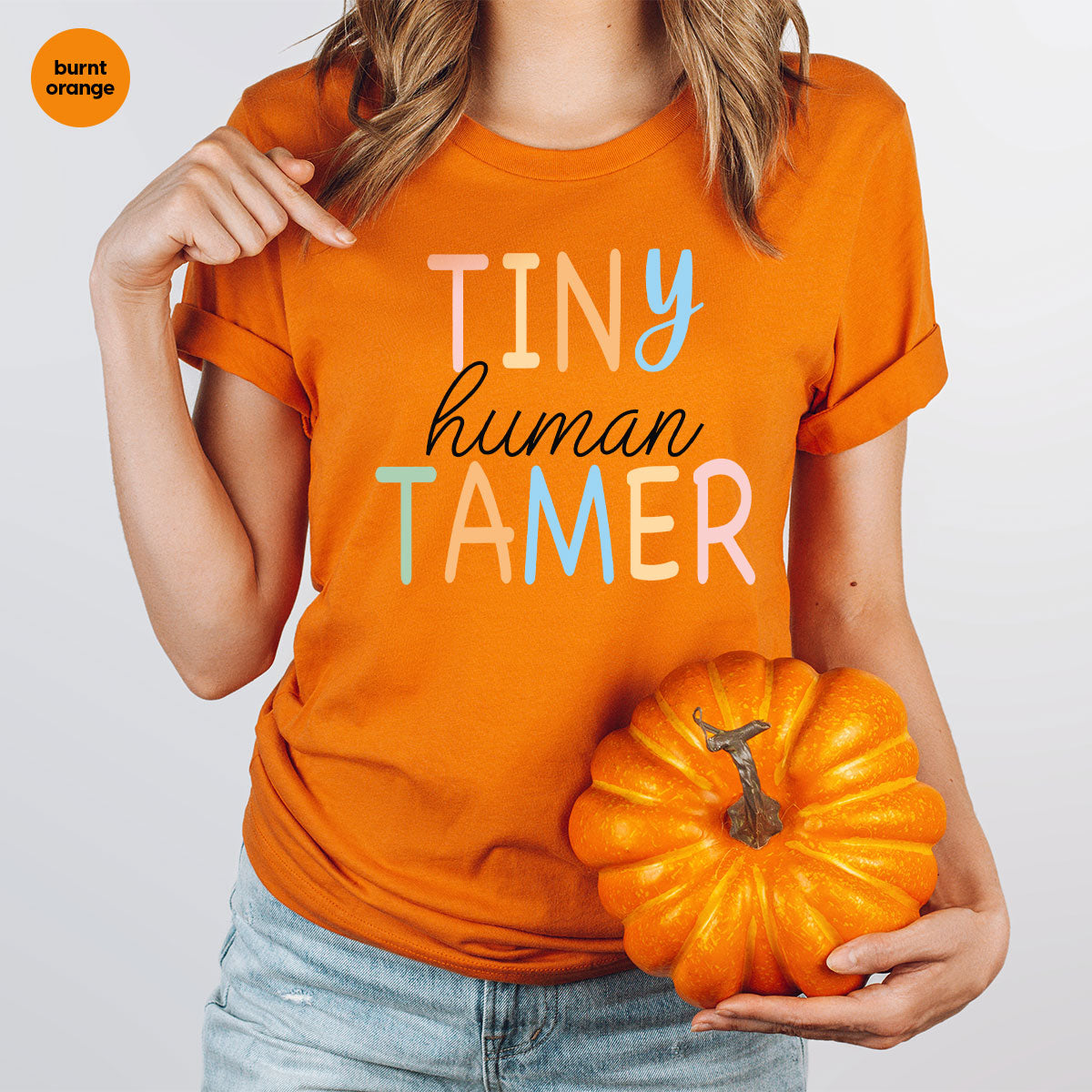 Teacher Shirt, Tiny Human Tamer, Kindergarten Preschool product image 102