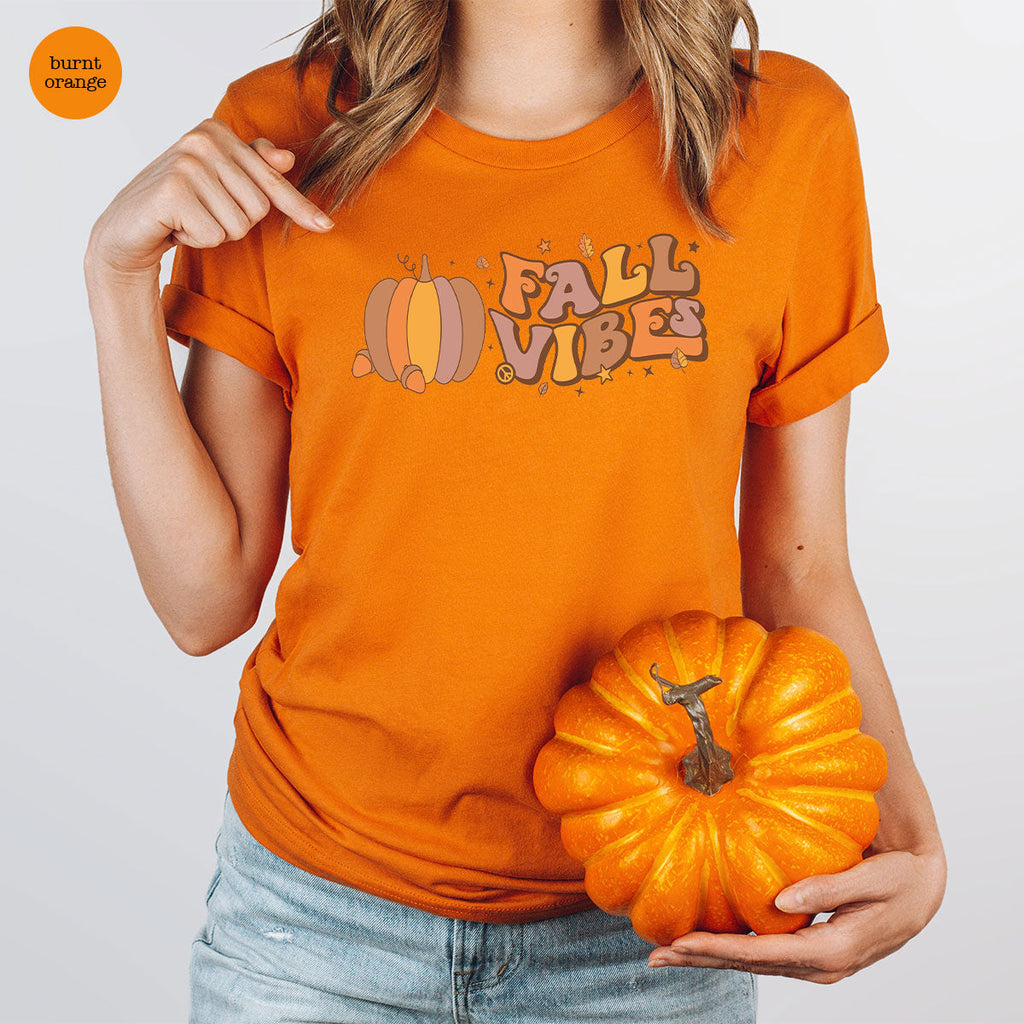 Fall Vibes Shirt, Thanksgiving 2022 T-Shirt, Tee product image 4