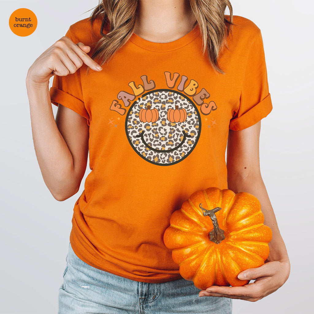 Fall Vibes Smile Shirt, 2022 T-Shirt, Funny Thanksgiving product image 8