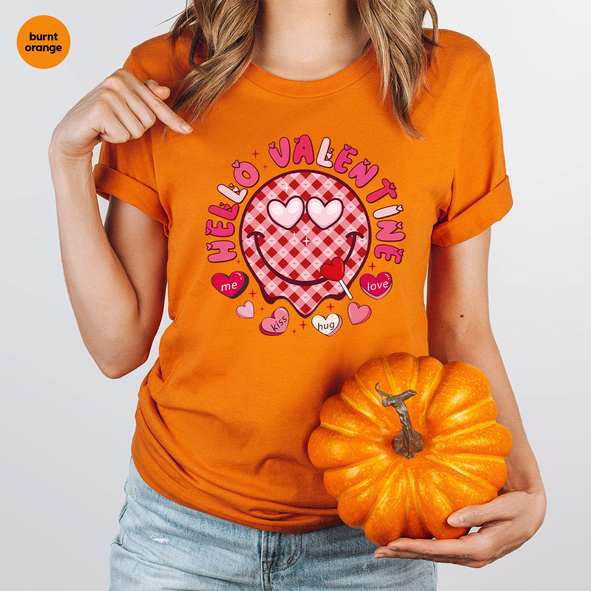Hello Valentine Shirt, Valentine's Day Love Gift for My product image 13