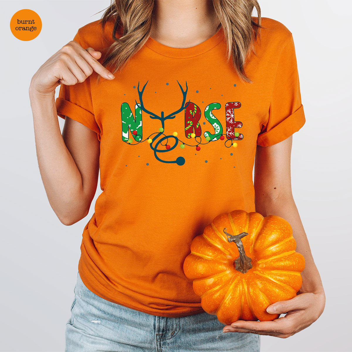 Christmas Nurse Shirt, Health Employee T-Shirt, Gift for product image 6