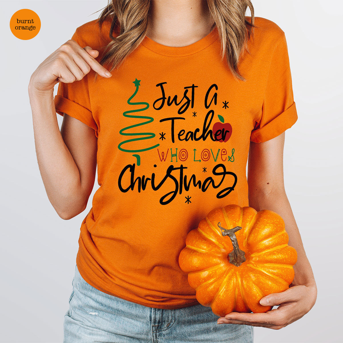 2023 Christmas Love Shirt, Just A Teach Who Loves Tee, Xmas product image 16
