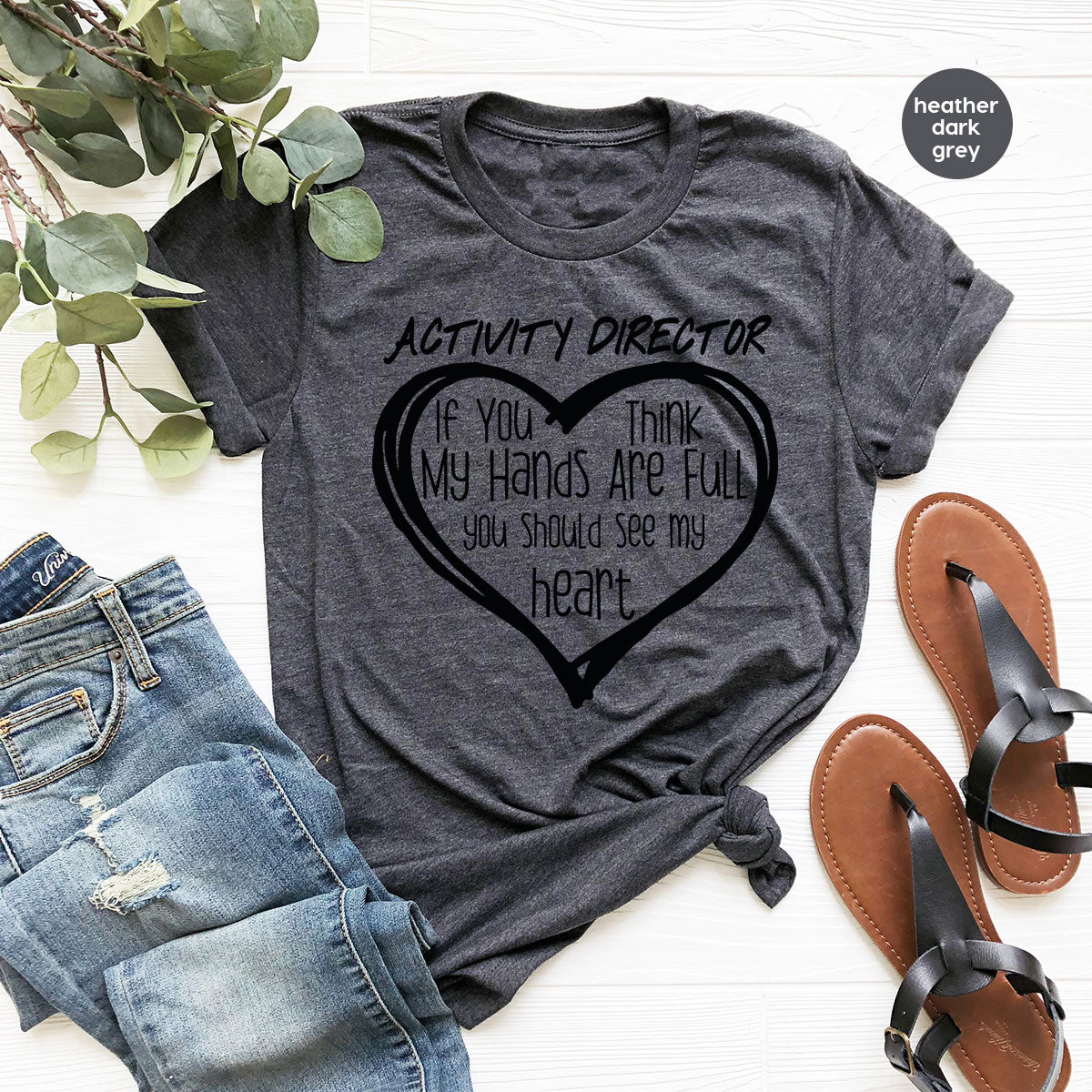 Activity Director Shirt, Love Heart Gift For Couples product image 18