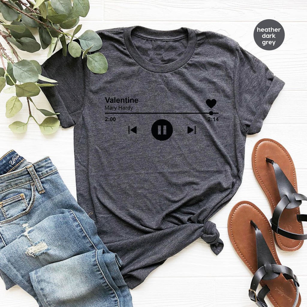 Valentine's Day Shirt, Play Music For Playlist T-Shirt product image 106