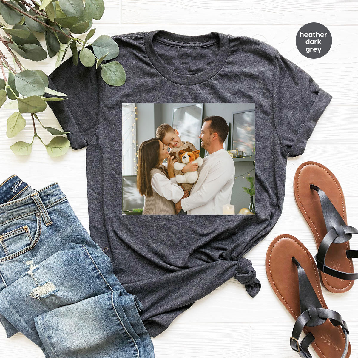 Custom Family T-Shirt, Customizable Photo Shirt, Baby Tee, product image 22