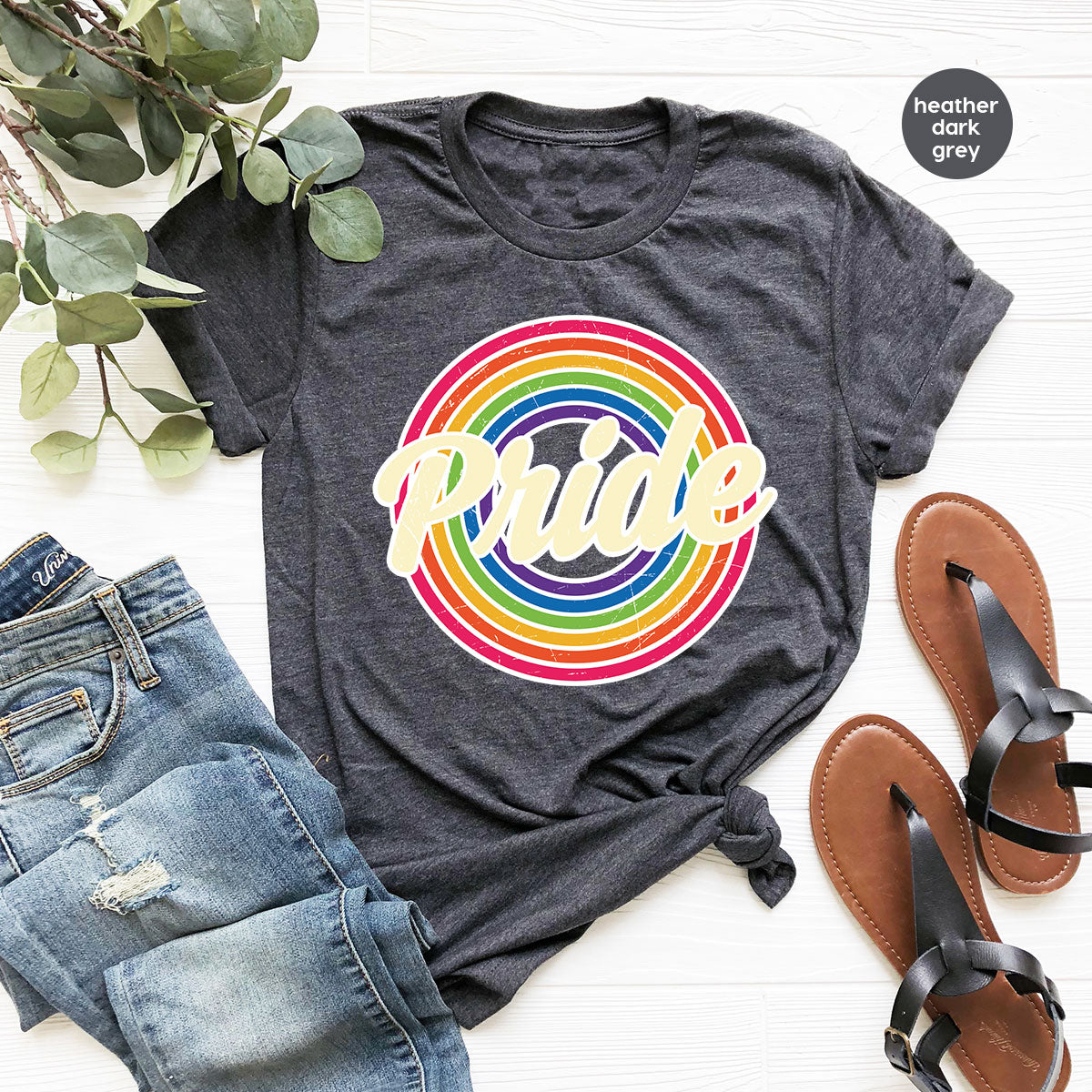 Pride Shirt, LGBT T-Shirt, Tee, Rainbow Graphic product image 29