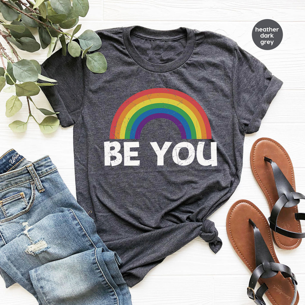 Rainbow T-Shirt, Be You Shirt, LGBT Pride product image 26