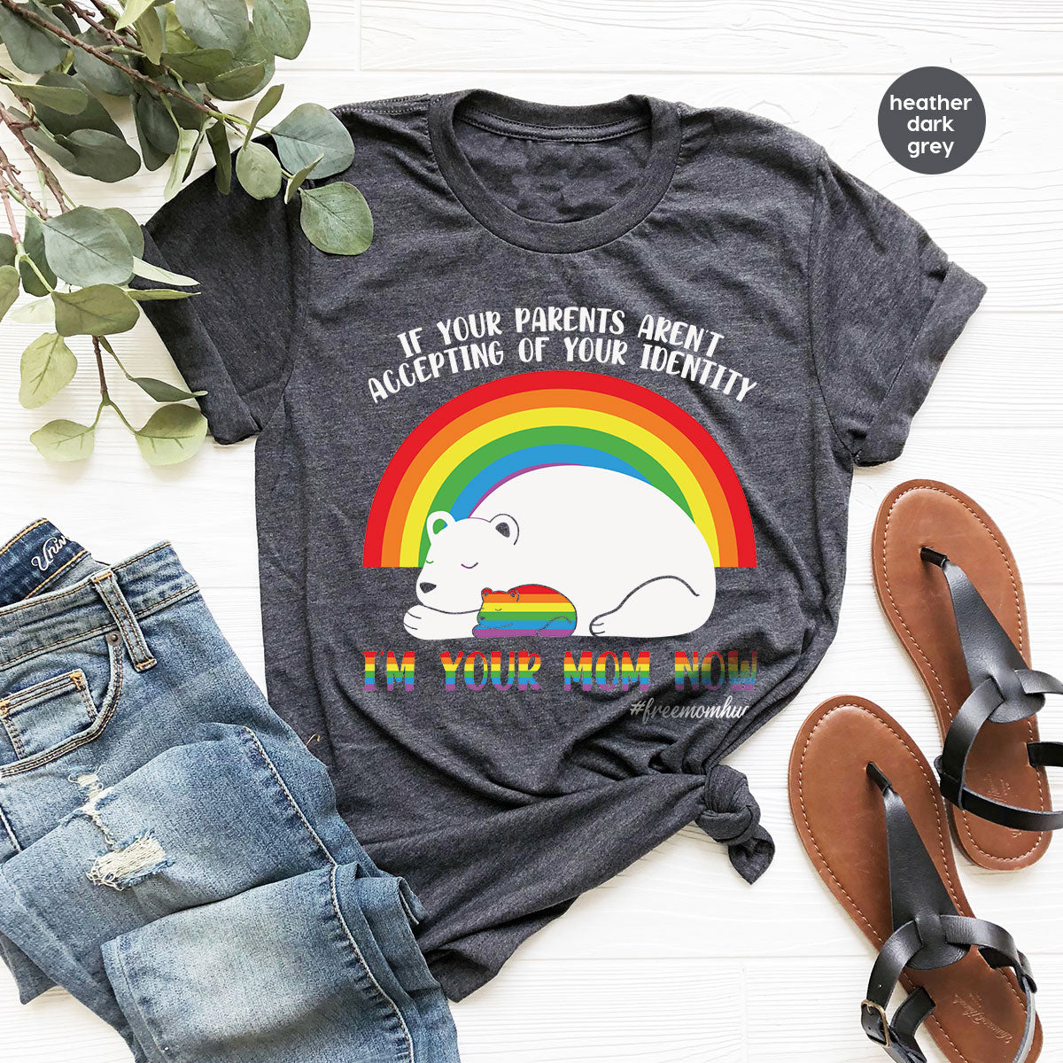 I'm Your Mom Now T-Shirt, Cute LGBT Glory Tee product image 32