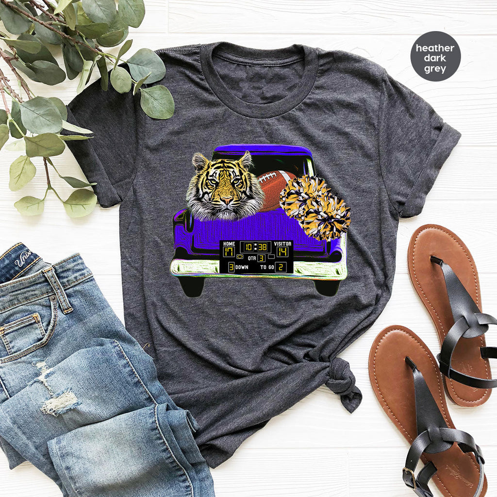 Football Truck Shirt, Tiger Graphic Tees, Mom TShirt, Gifts product image 38