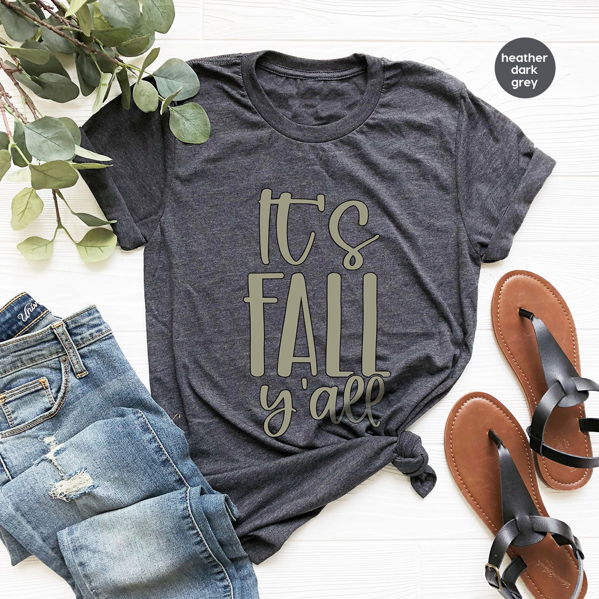 Fall Crewneck Sweatshirt, Its Yall T-Shirt, Gifts, for Her product image 79