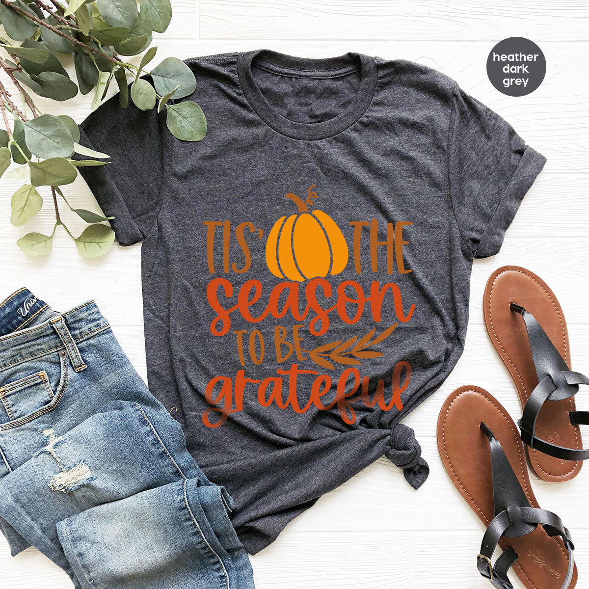Fall T-Shirt, Autumn Crewneck Sweatshirt, Thanksgiving product image 79