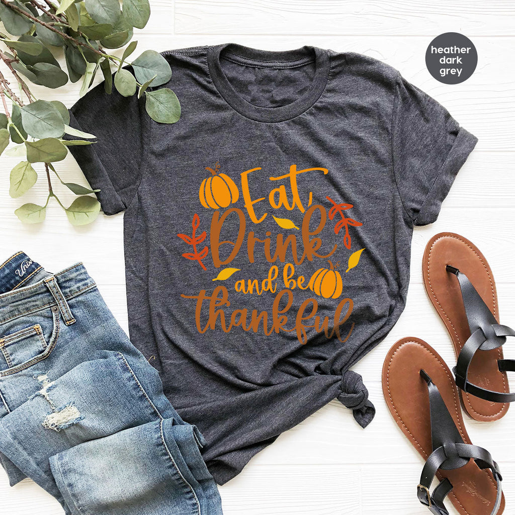 Cute Pumpkin T-Shirt, Fall Graphic Tees, Thankful Gifts product image 40