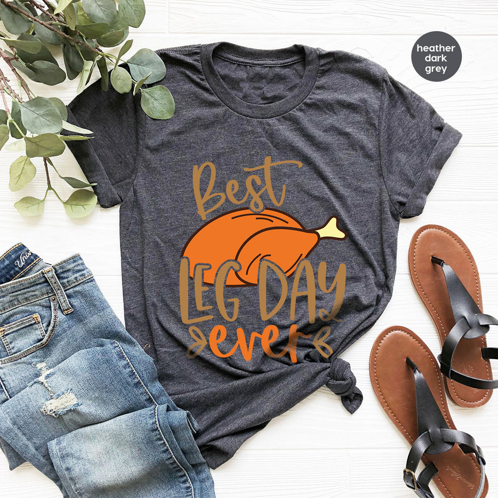 Funny Thanksgiving Shirts, Turkey Graphic Tees, Fall product image 16