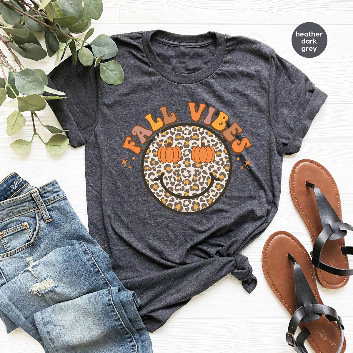 Fall Vibes Smile Shirt, 2022 T-Shirt, Funny Thanksgiving product image 10