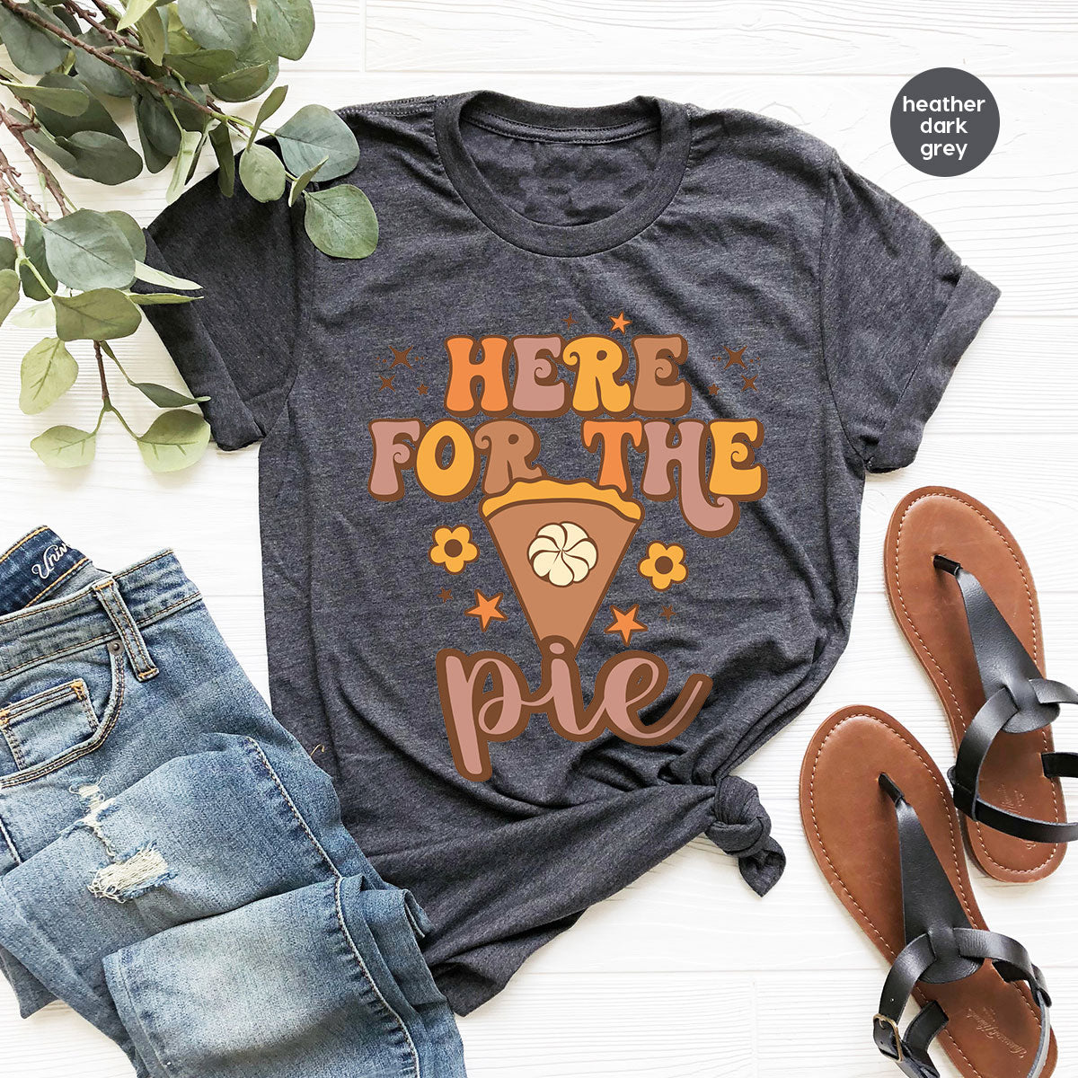 Thanksgiving Pie T-Shirt, Gift For Family, Desing Tee product image 5
