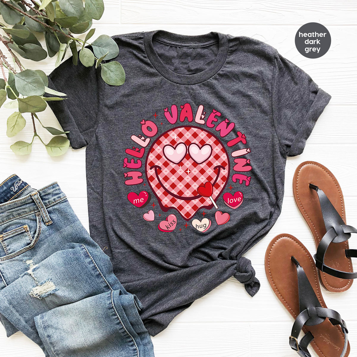 Hello Valentine Shirt, Valentine's Day Love Gift for My product image 15