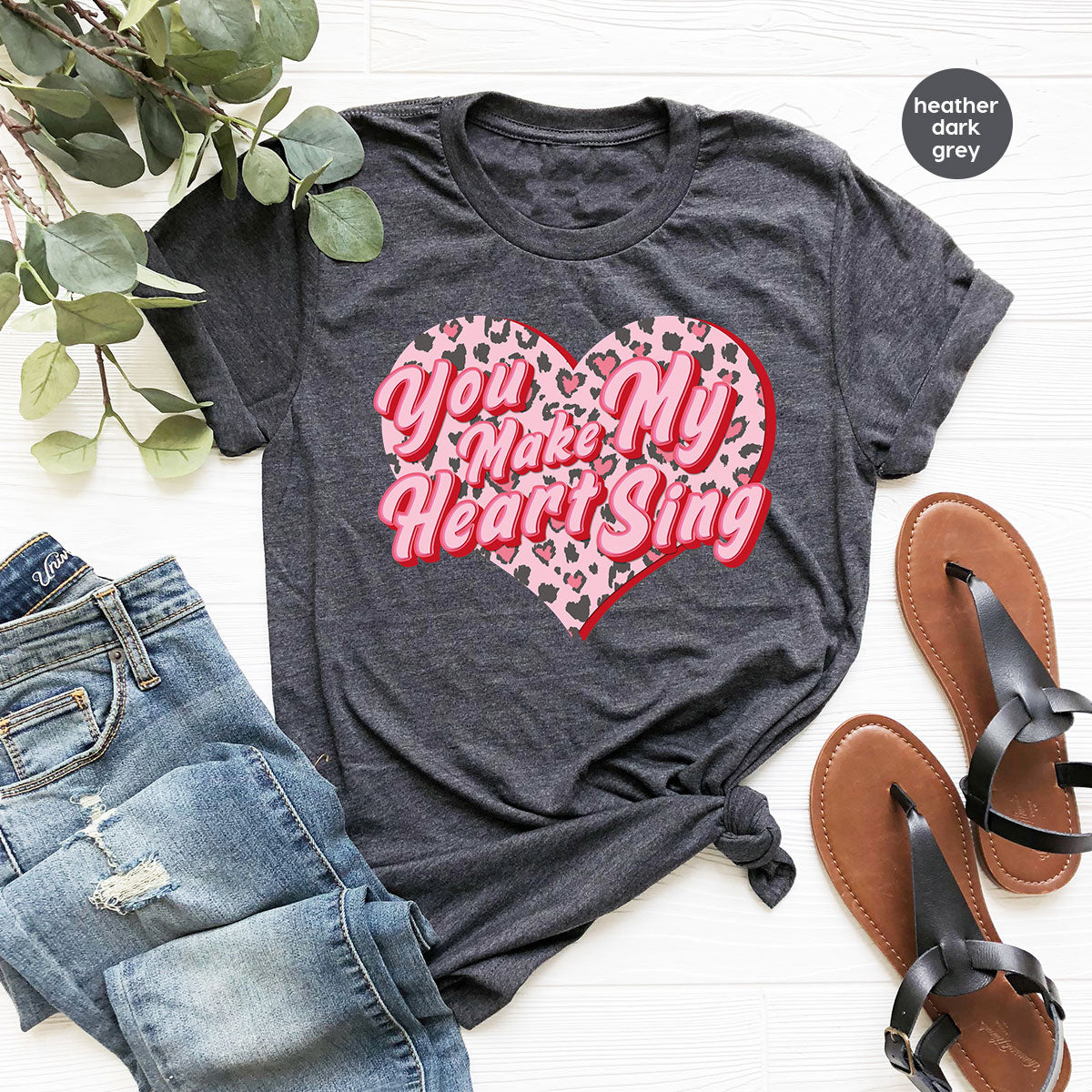 You Make My Heart Sing Shirt, Valentine's Day Romantic Gift product image 31