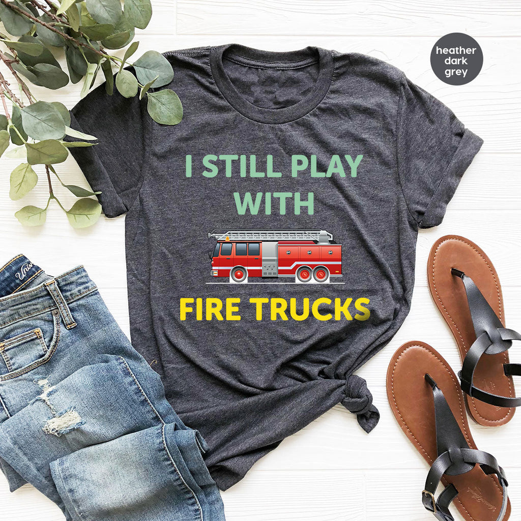 Fire Truck Shirt, Funny Fighter T-Shirt, Fireman Tee product image 34